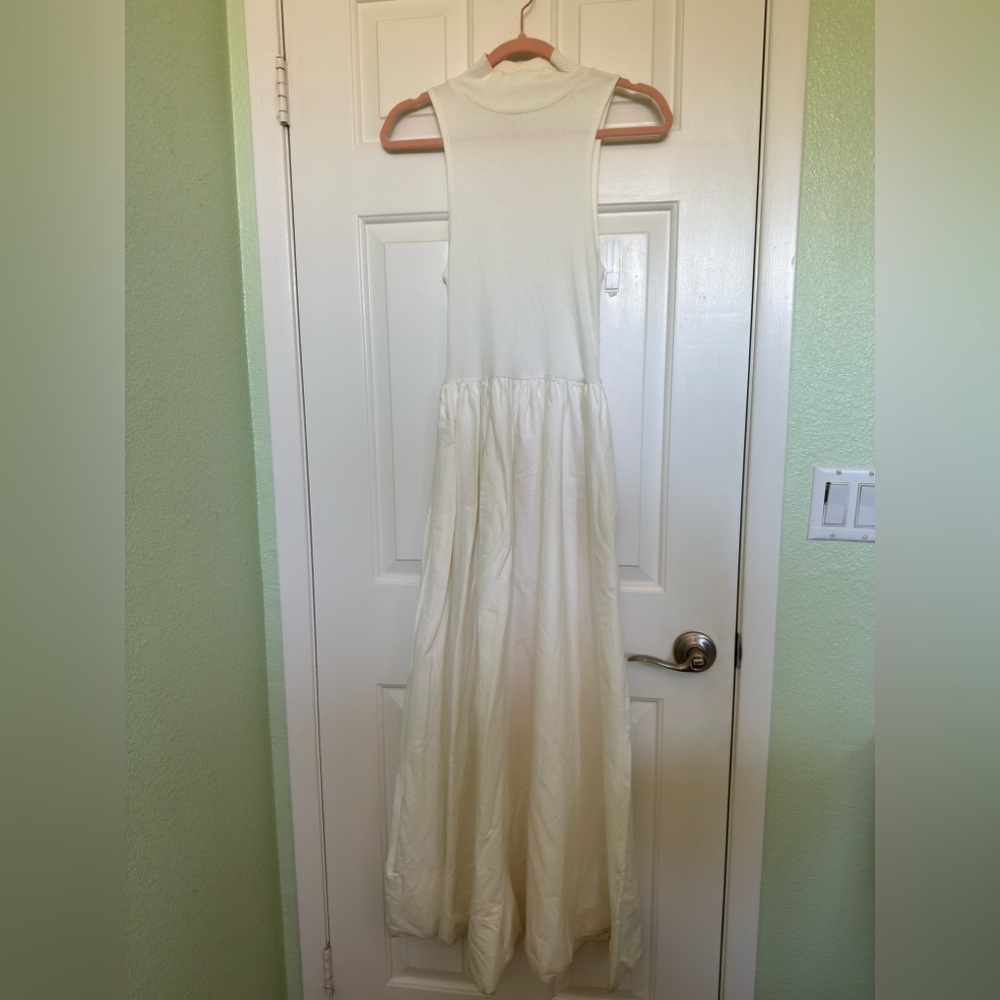 Reformation Sleeveless Cream Dress New XS Stunning NEW - Picture 8 of 15